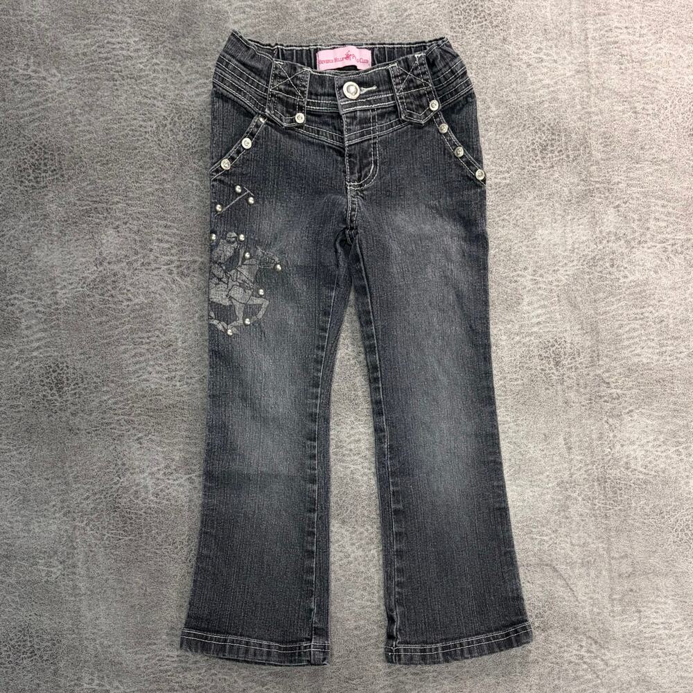 Beverly Hills Polo Club Y2k Studded Girls Jeans
